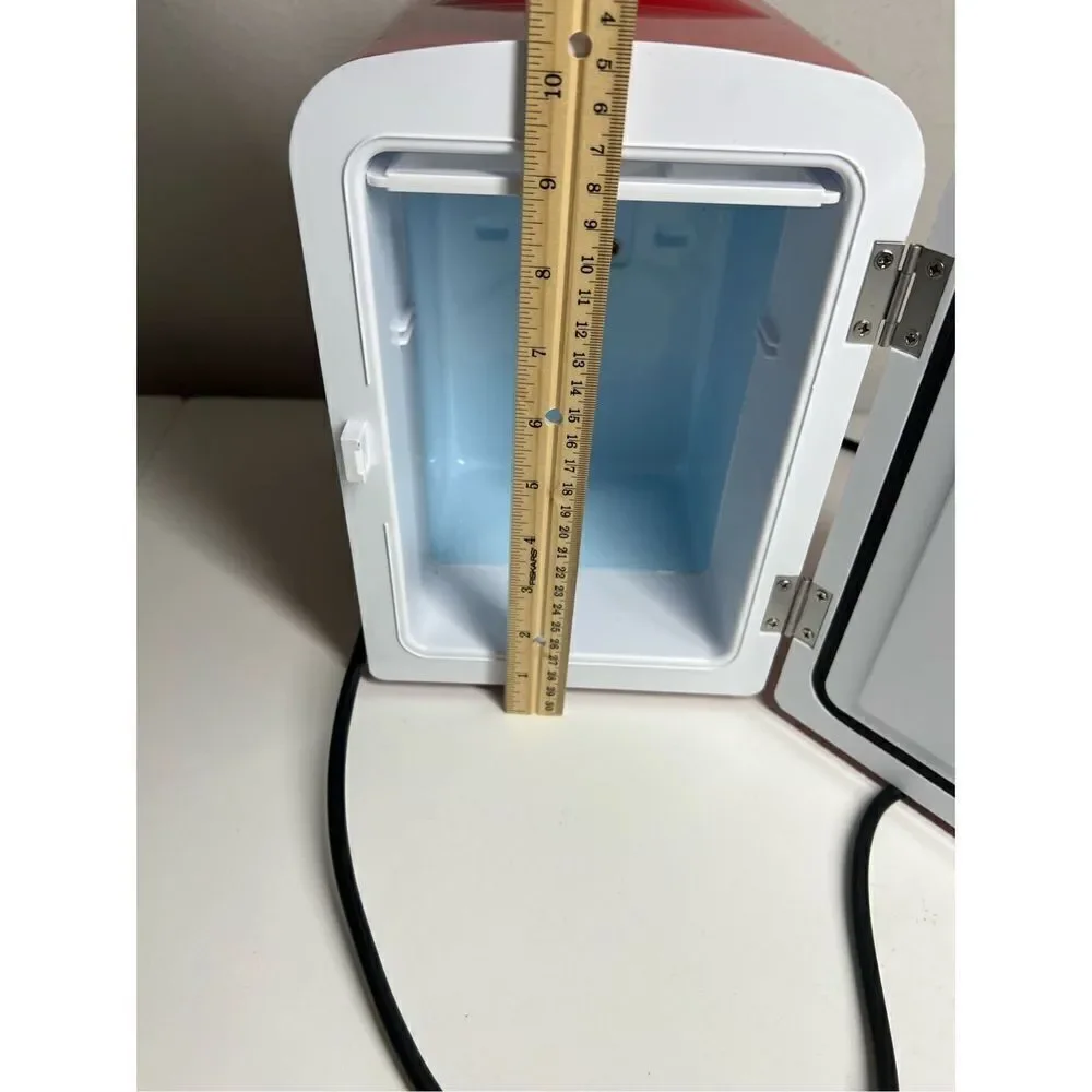 Coca-Cola 4L Portable Cooler, Personal Travel Fridge  Red, Coke Bottle